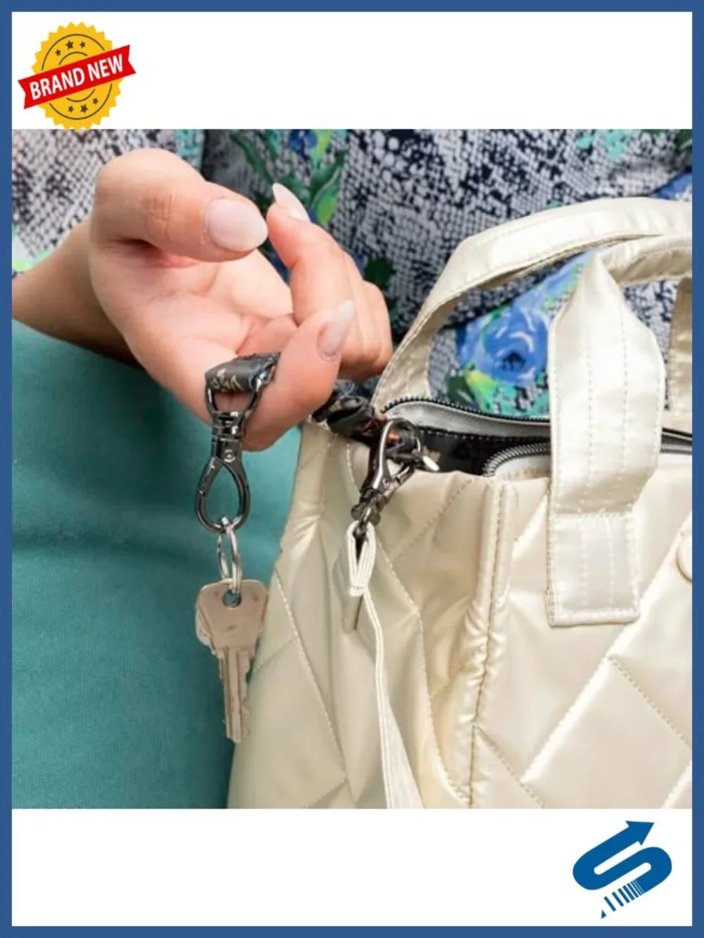 Lug Jitterbug Crossbody Bag - Lightweight Water Repellent with Charm Bar, 3
